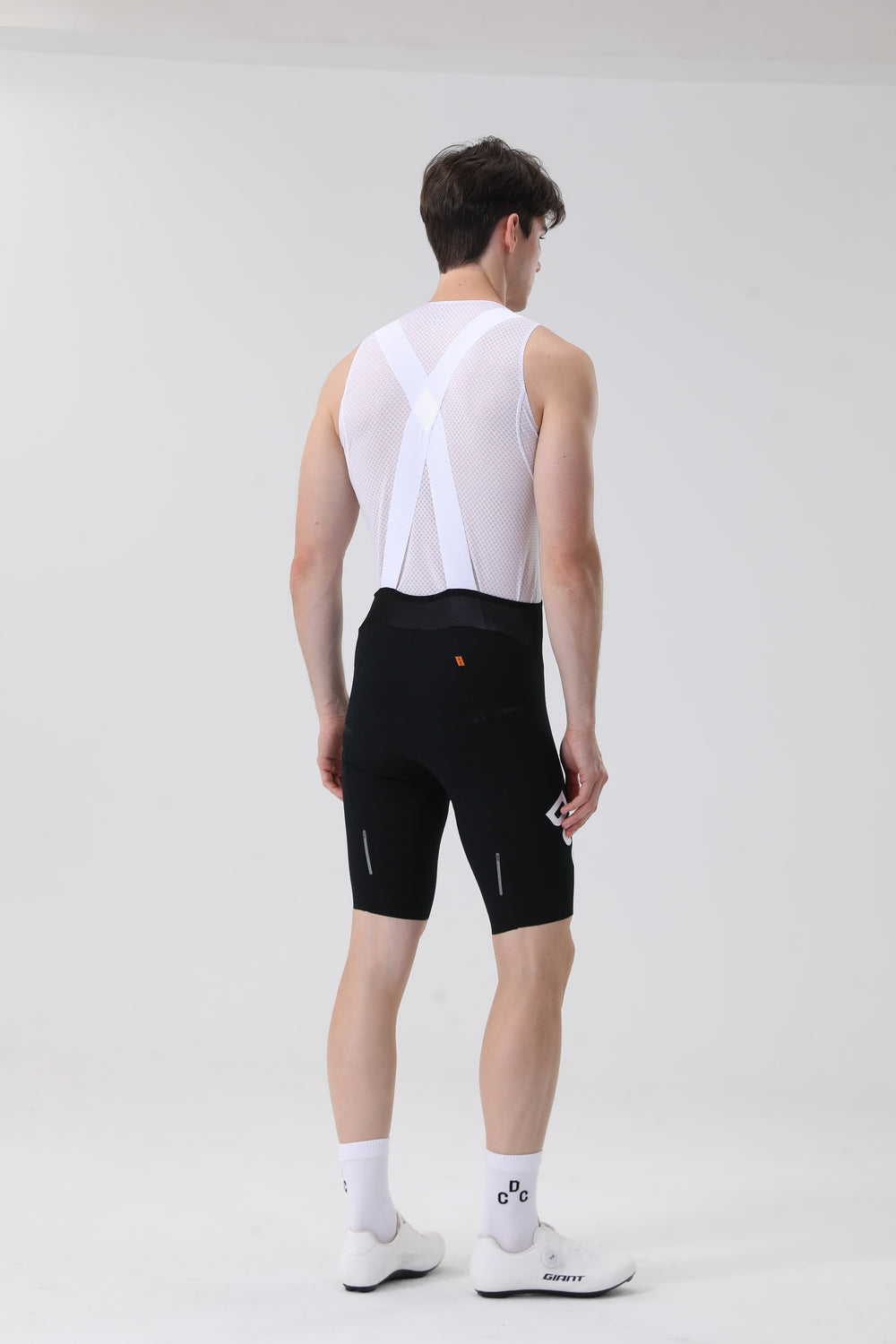 Grid jacquard Bib Shorts Black DCCT260405