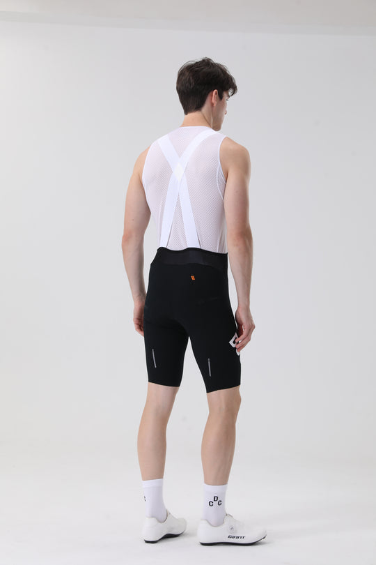 Grid jacquard Bib Shorts Black DCCT260405