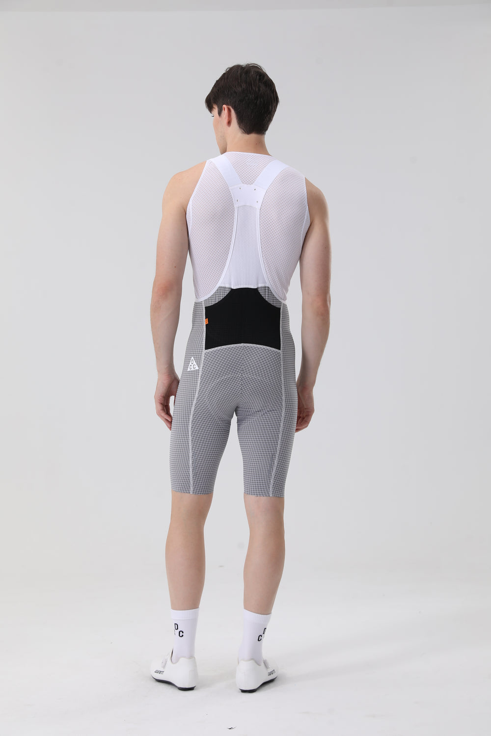 Retro Grid Bib Shorts Cold Grey DCCT260401