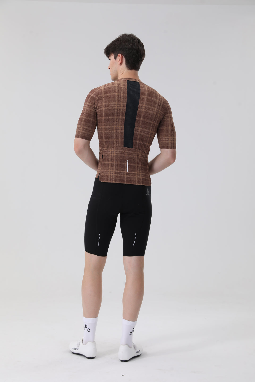 Retro Grid Up-road SS Jersey Chocolate Brown DCCM260409
