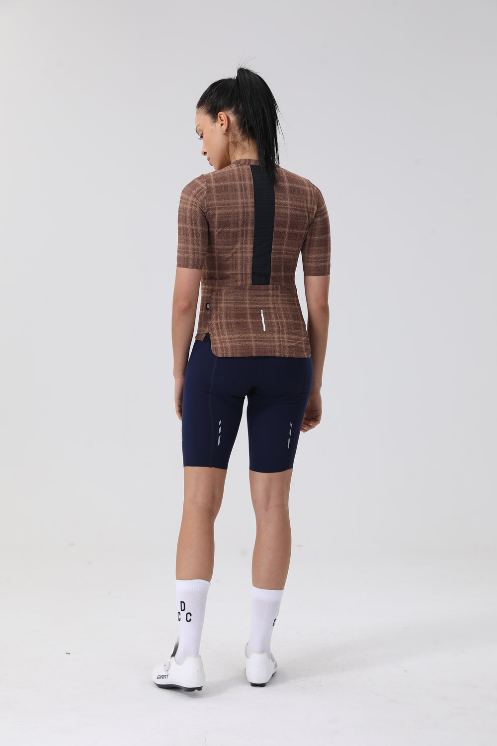 Retro Grid Up-road SS Jersey Chocolate Brown DCCF260410