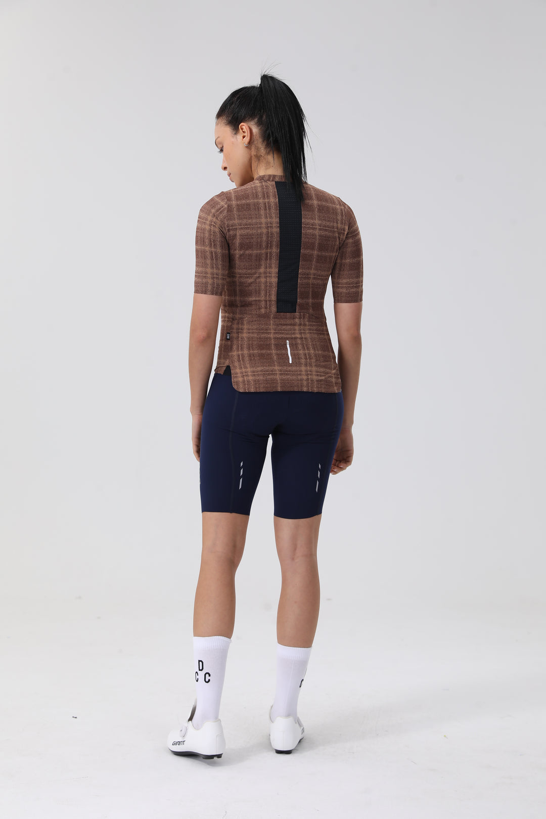 Retro Grid Up-road SS Jersey Chocolate Brown DCCF260410
