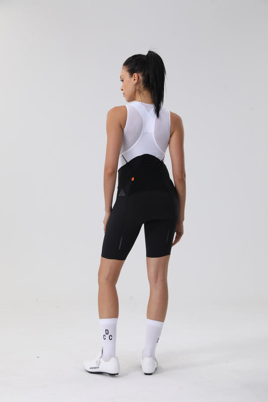 Y-pattern Jacquard Bib Shorts Black DCCW260407