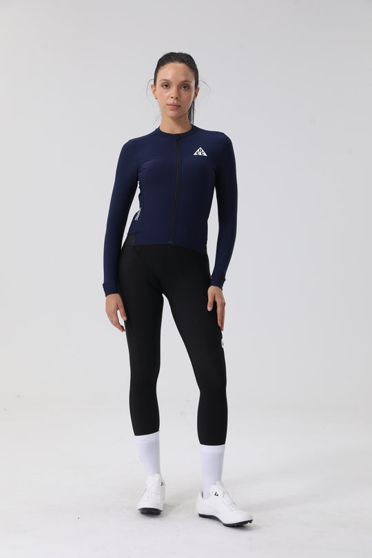 LINGYUE Women's Essential  LS Jersey Black DCCF250514