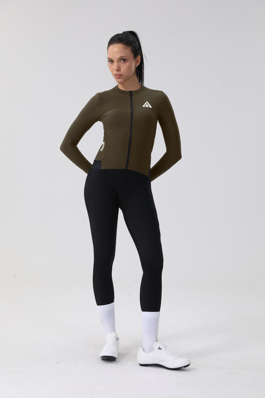 LINGYUE Women's Essential  LS Jersey Black DCCF250514