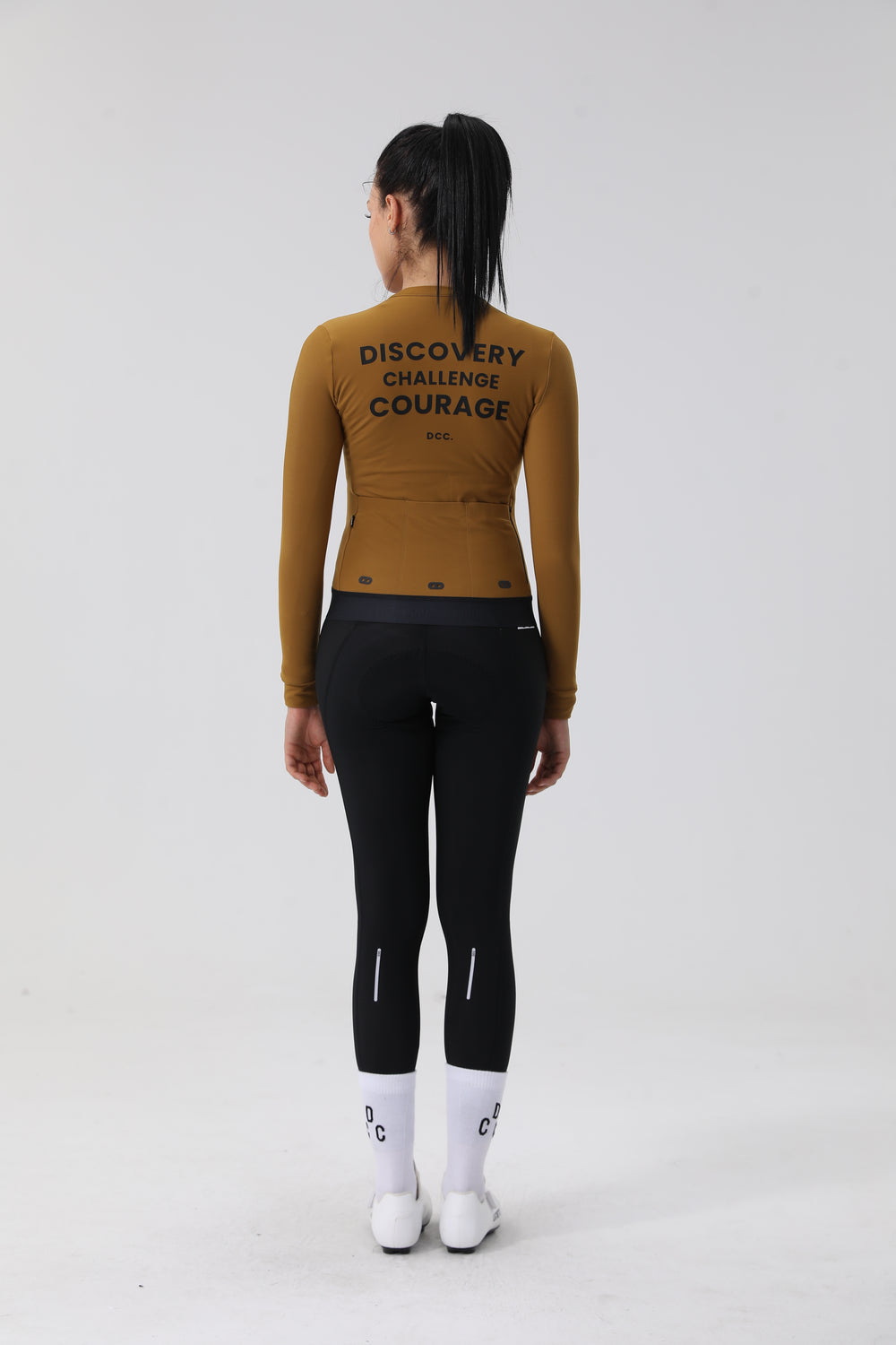 LINGYUE Women's Essential  LS Jersey Golden Brown DCCF250514