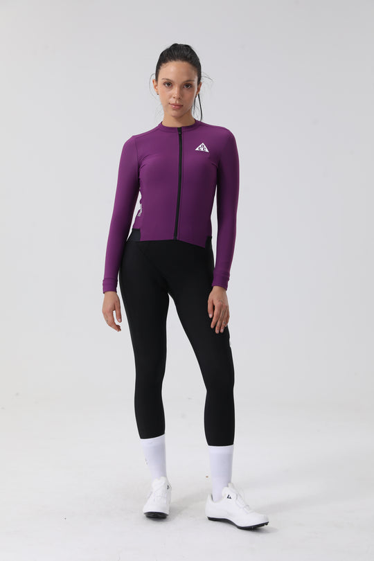 LINGYUE Women's Essential  LS Jersey Black DCCF250514