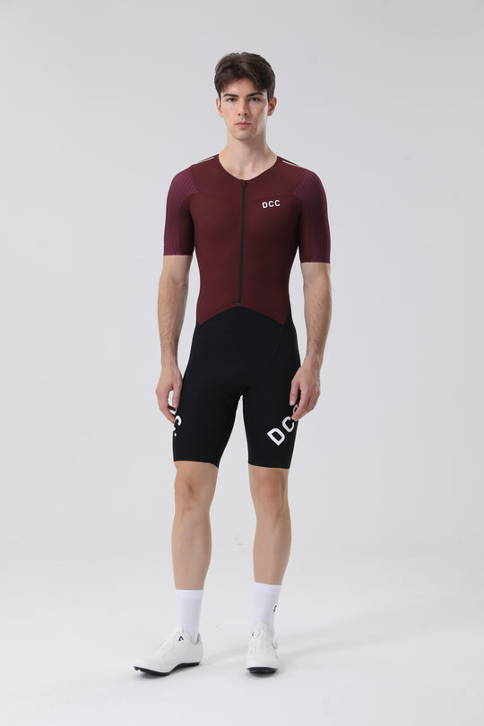 Pro SS Cycling Skinsuit Maroon DCCM250805