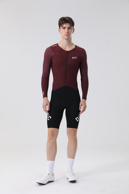 Pro LS Cycling Skinsuit Black DCCM250807