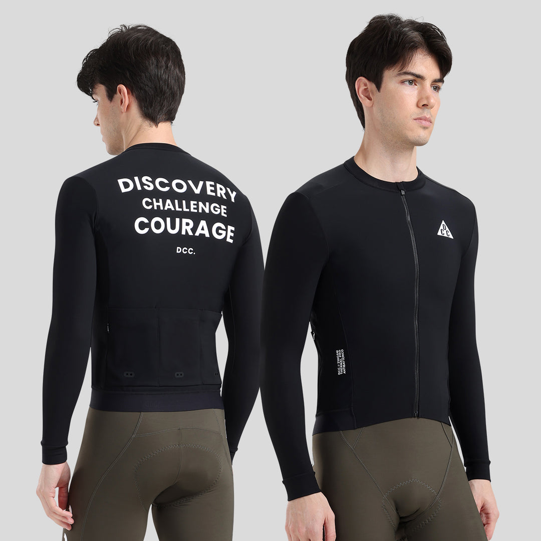 LINGYUE Men's Essential  LS Jersey Army Green DCCM250513