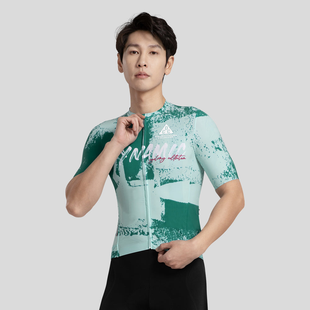 ART BRUSH Men's Level Pro Air Short Sleeve Jersey Dark Green DCCM250104