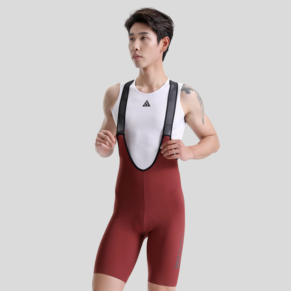 Ascend Bib Shorts Brownish Red DCCT240430