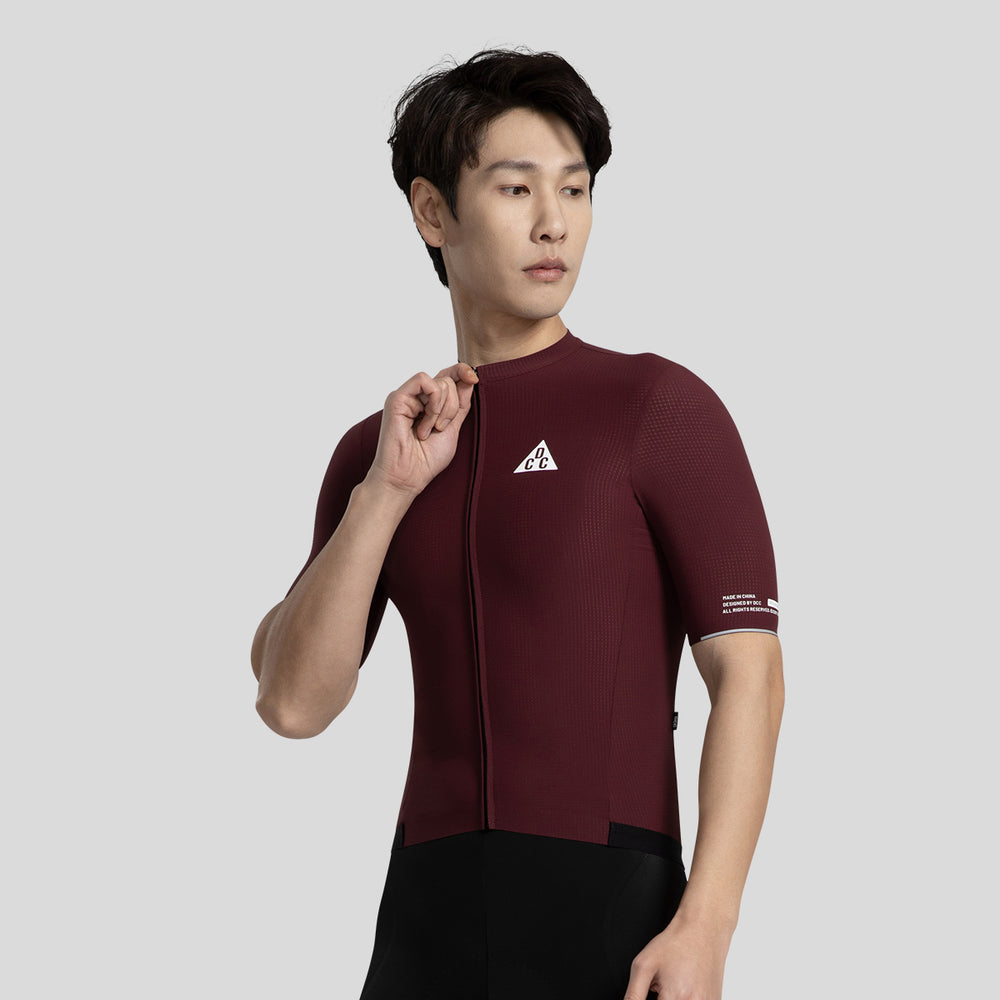 QINGCHUAN SS Jersey Wine Red DCCM250108