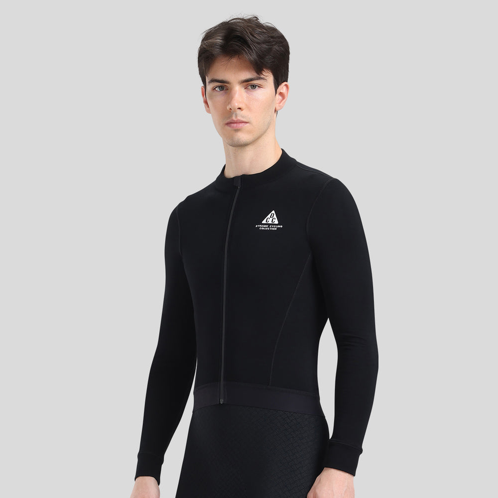 Merino Wool Men's LS Jersey DCCM250114 Black