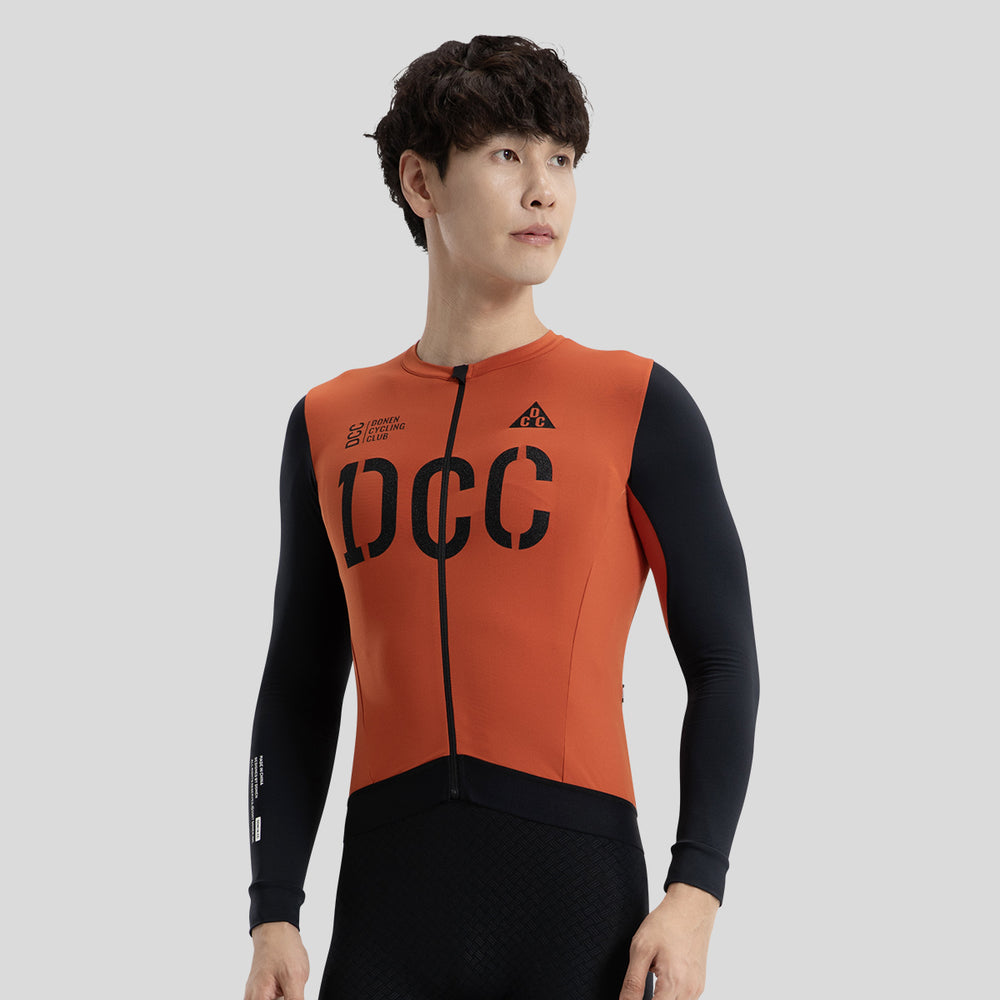 FengRong Thermal LS Cycling Jersey Mart Orange DCCM240717