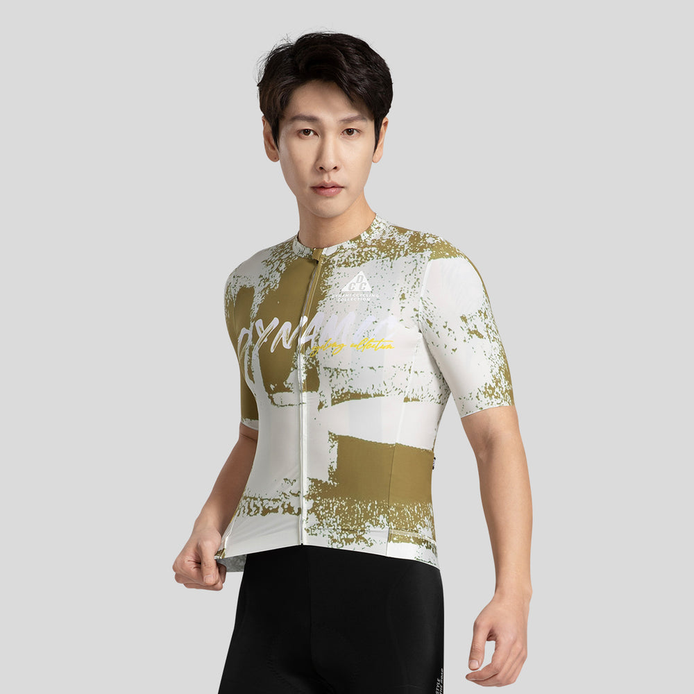 ART BRUSH Men's Level Pro Air Short Sleeve Jersey Dark Brown DCCM250104