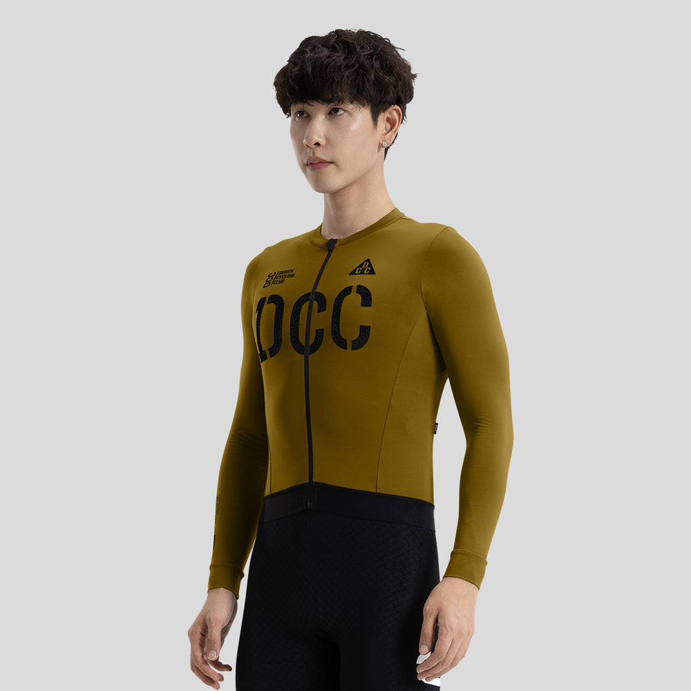 FengRong Thermal LS Cycling Jersey Dark Brown DCCM240717