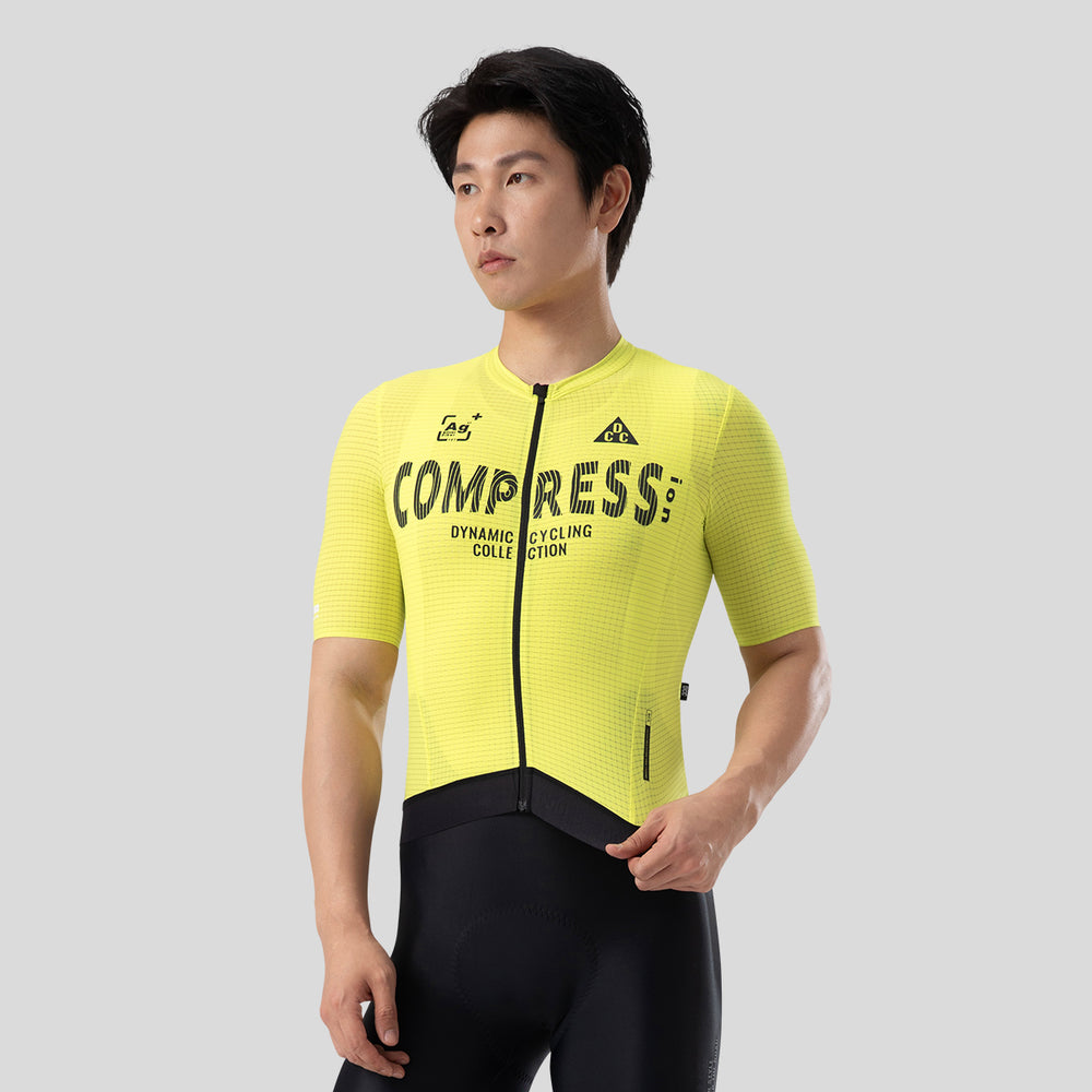COMPRESS Men's Elite SS Jersey Yellow DCCM240929