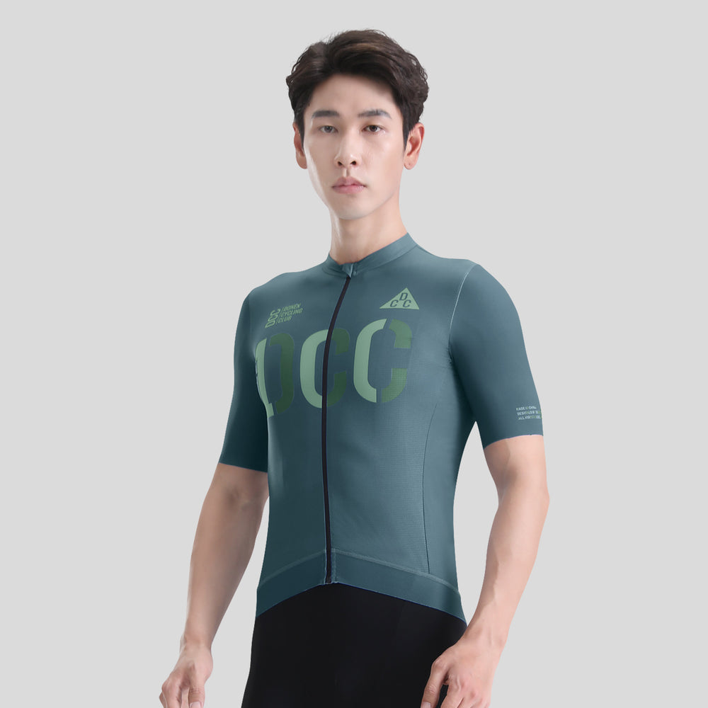 ZHIYUAN Men's Pro SS Jersey Dark Green DCCM240413