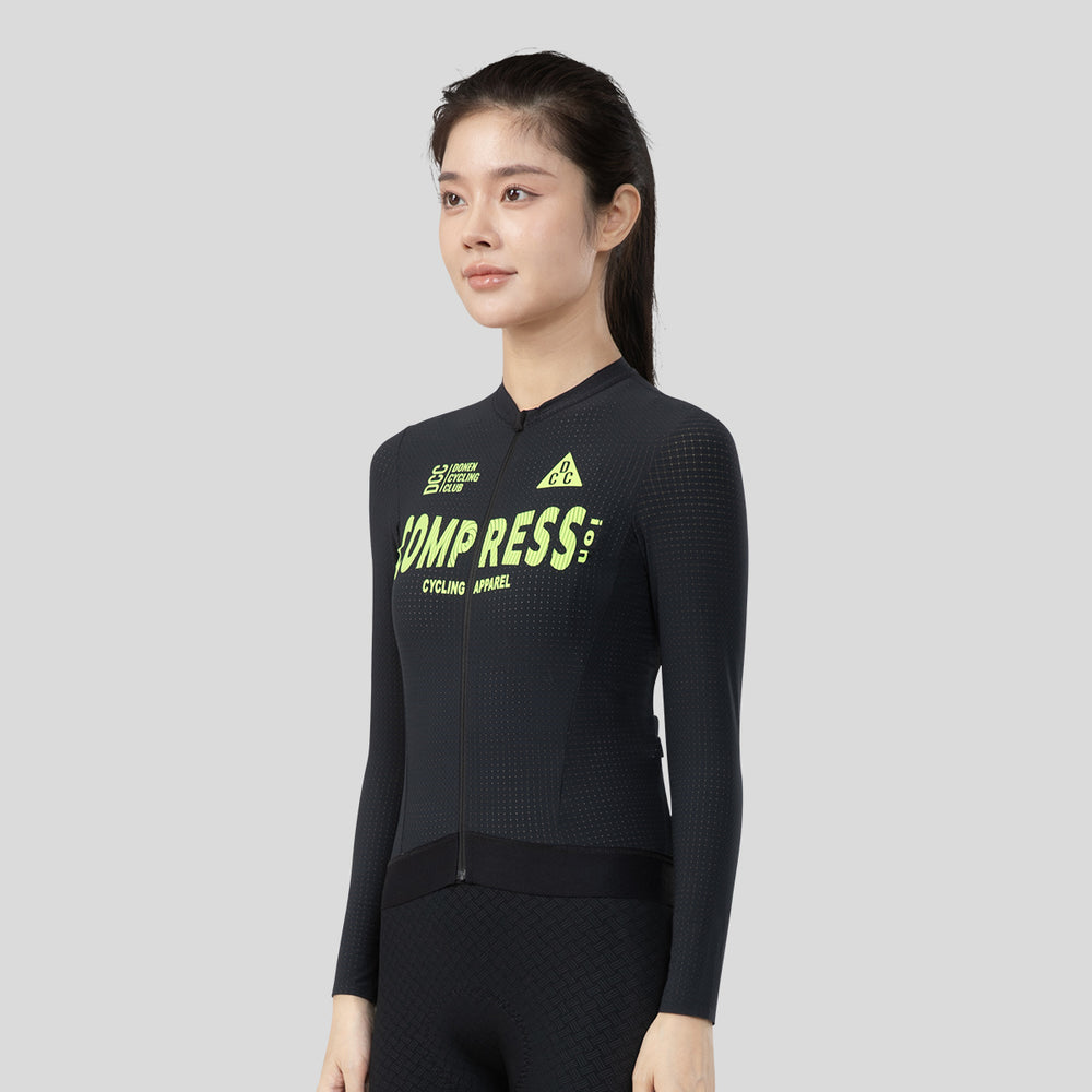 COMPRESS Women's ELITE LS Jersey Black DCCF240725